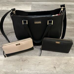 kate spade Bag and double Neda Wallet bundle